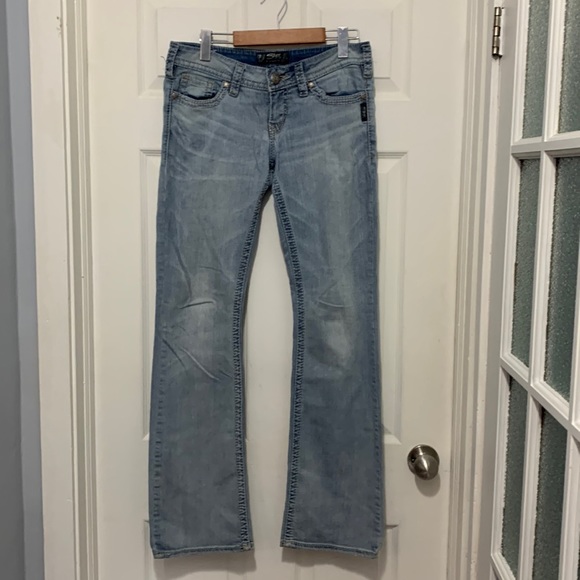 SILVER light wash Pioneer jeans, size W28/L33